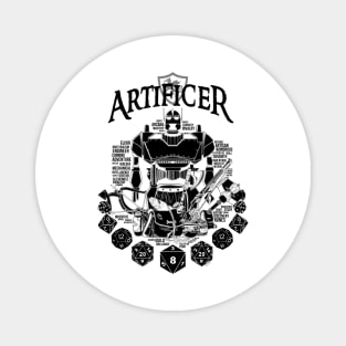 RPG Class Series: Artificer - Black Text Magnet